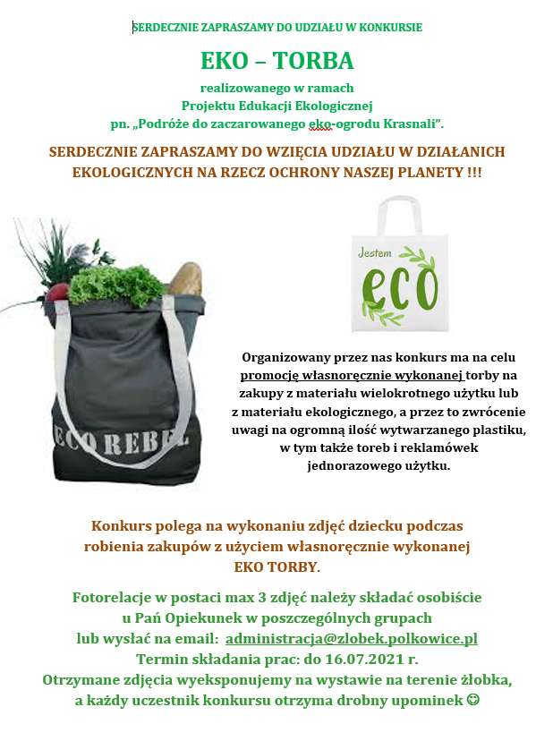 Plakat promujący konkurs