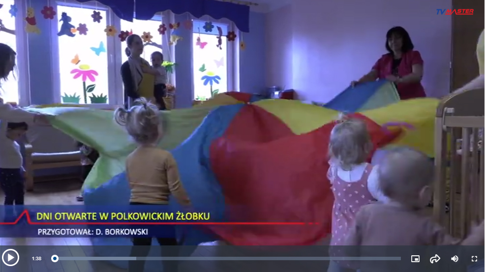 Fragment filmu promującego dni otwarte w żłobku