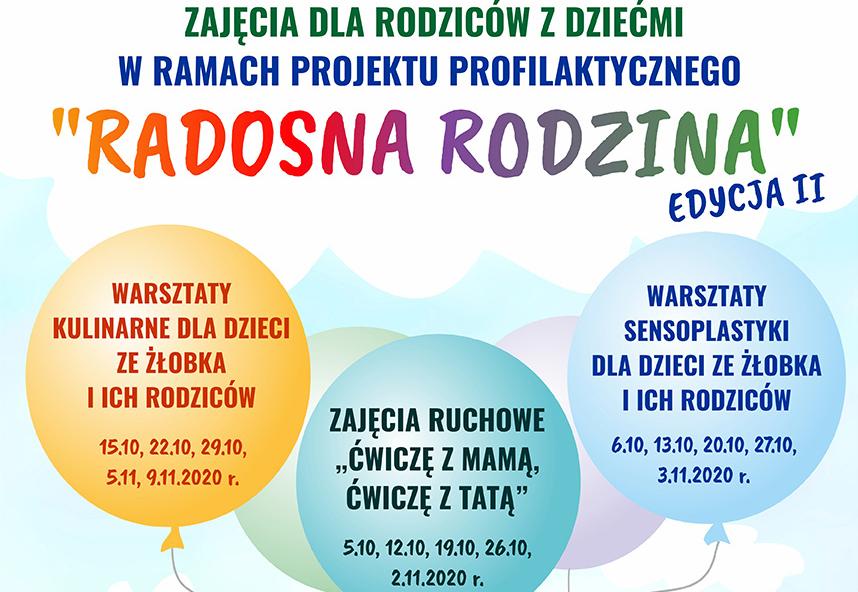 Zajęcia w ramach projektu "Radosna Rodzina" - edycja II